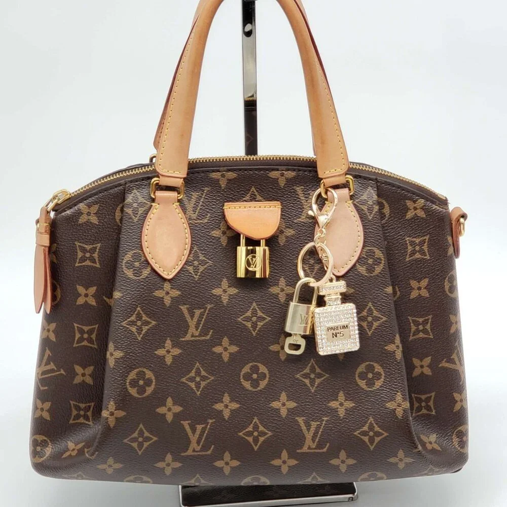 Louis Vuitton Gold Lock 🔒 Authentic LV Key + Unbranded N5 Bottle Bag Charm